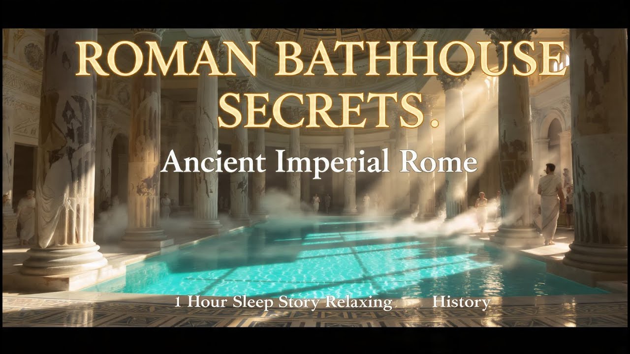 Ancient Roman Bathhouse Secrets | 1 Hour Sleep Story | Daily Life in Imperial Rome ASMR