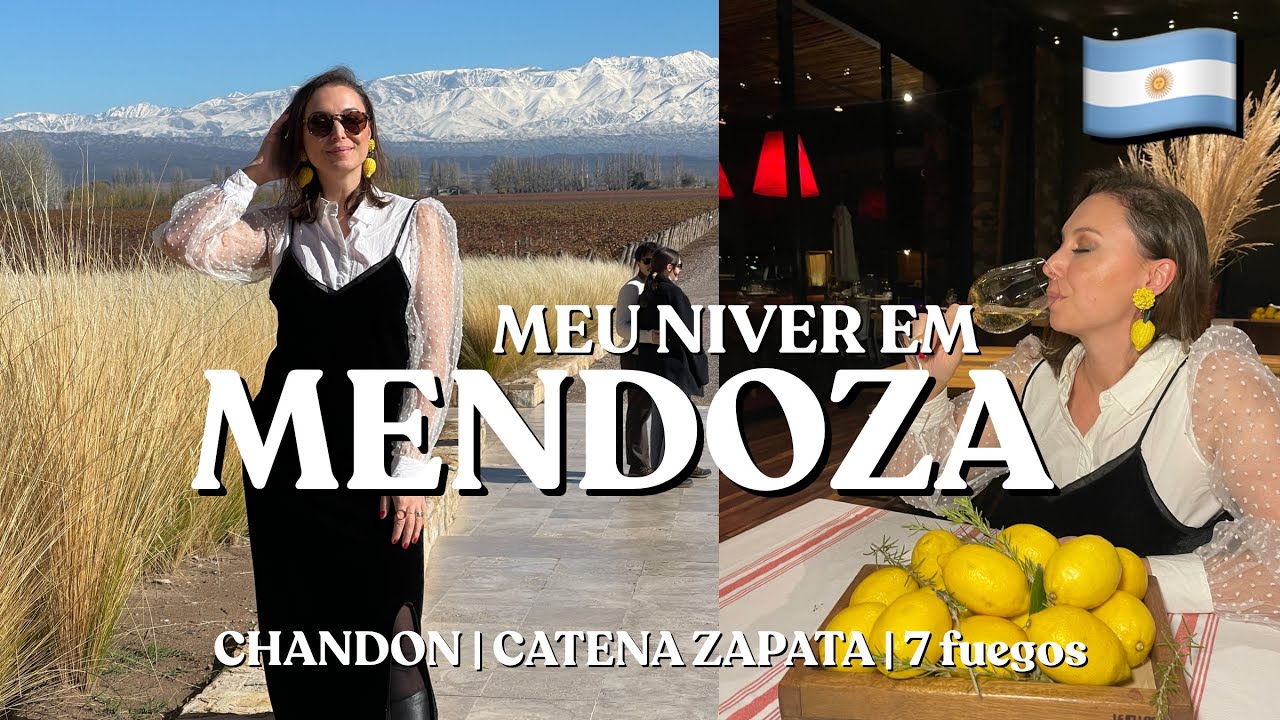 MEU ANIVERSÁRIO EM MENDOZA 🇦🇷 PRESENTE SURPRESA |CHANDON | CATENA ZAPATA | RESTAURANTE 7 FUEGOS