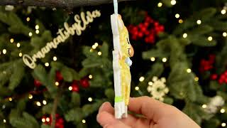 Ornaments by Elves: Personalized Baby Boy Giraffe Christmas Ornament OBE-OR2236-M