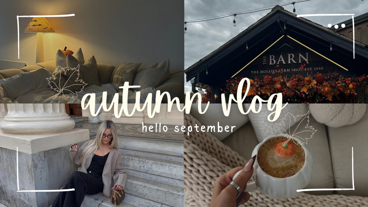 cosy autumn vlog | farmshop trip, autumn shopping 🍂