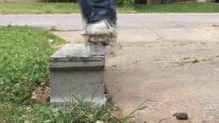 SKATE SESH!! DIY CONCRETE LEDGE!