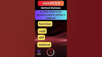 #8 #java #mcq  #method #in #java