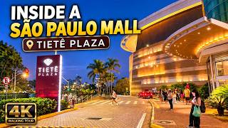 Tietê Plaza Shopping 🇧🇷 Exploring a Brazilian Mall in São Paulo | 4K Walking Tour