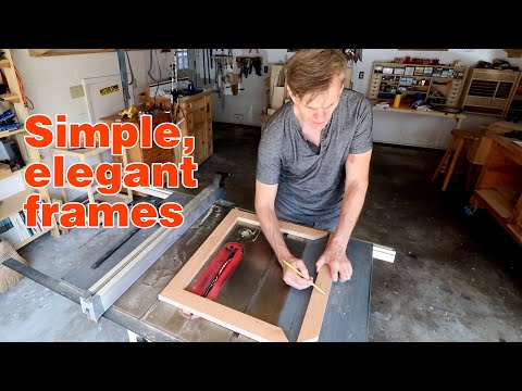 Picture frame BASICS. How to make a simple picture frame using a tablesaw.