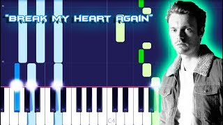 FINNEAS - Break My Heart Again Piano Tutorial EASY