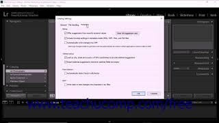 Lightroom Classic CC Tutorial Customizing Catalog Settings Adobe Training
