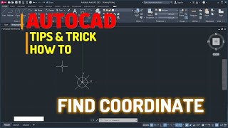 AutoCAD How To Find Coordinates Tutorial screenshot 1