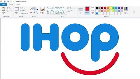 How to draw the IHOP logo using MS Paint | How to draw on your computer