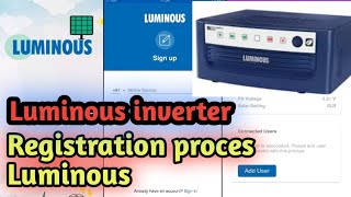 inverter Luminous connect registration ll Luminous registration ll login luminous ll Regi- luminous screenshot 2