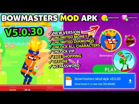 Bowmaster Hack - Bowmasters Mod Apk v5.0.30 | Unlimited Money & Unlock All Characters