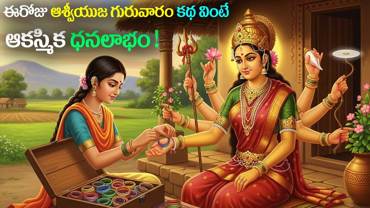 ఈరోజు ఆశ్వీయుజ గురువారం కథ వింటే ఆకస్మిక ధనలాభం || #katha