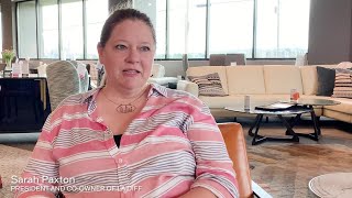 Sarah Paxton talks about La Diffs new massage chair