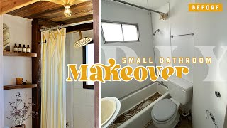 DIY SMALL BATHROOM MAKEOVER!!!