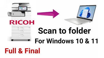 Ricoh Scan to folder in Windows 10, windows 11, MP 2555, 2554, C2003, C2004, C2004ex, IM 2500, C2000