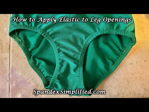 Applying Elastic to Leg Openings - Briefs 