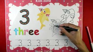 Number coloring pages Learn Colors Learn numbers for kids ☆ screenshot 3