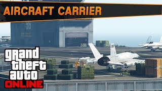 The aircraft carrier was added to gta 5 online in los santos summer
special dlc. here is how you spawn it. twitch:
http://www.twitch.tv/gtamen twitter: h...
