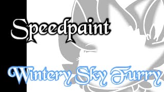 #winterypfpcontest for Wintery Sky Furry ✨✨ speedpaint