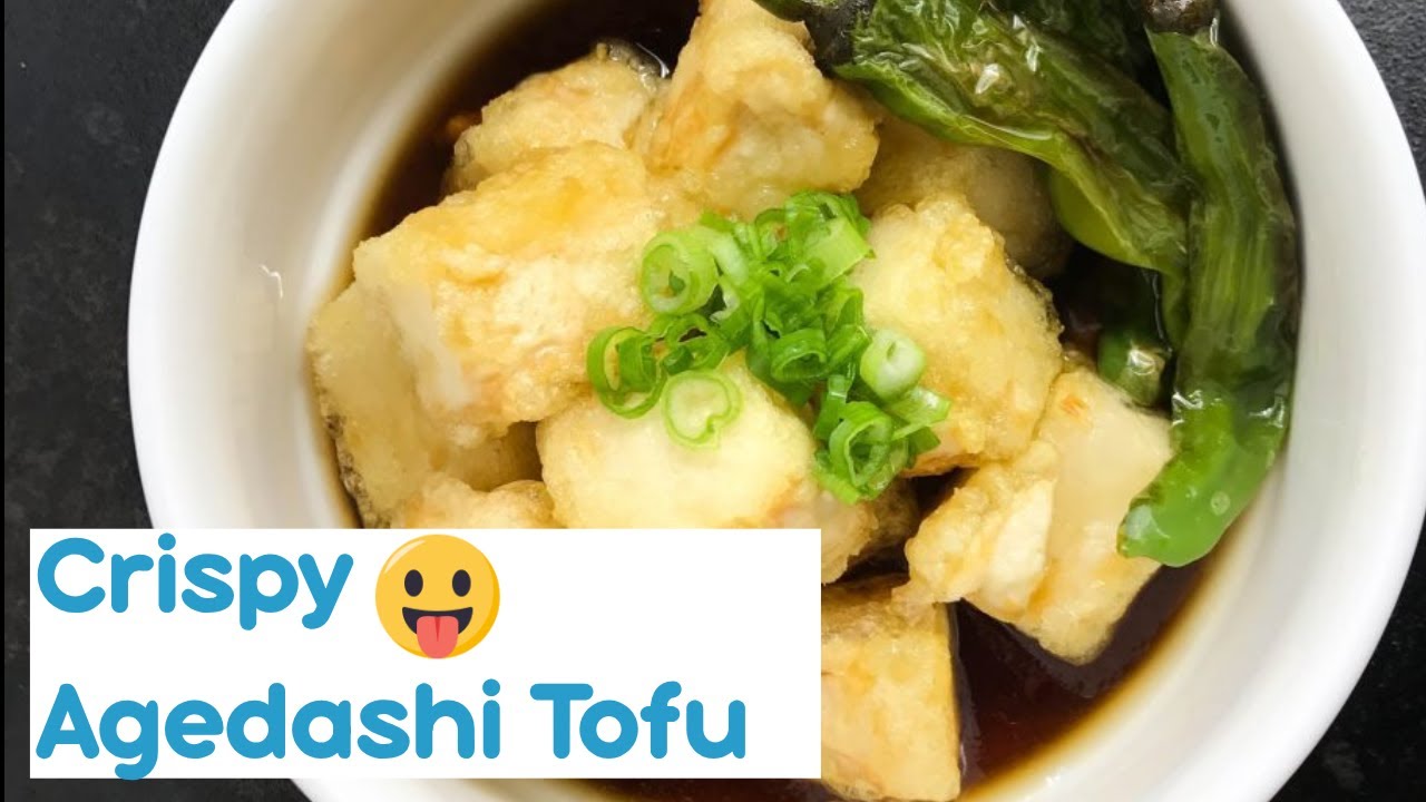 Agedashi tofu   Pan Fried Tofu with Dashi Broth  