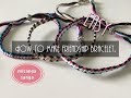 【簡単】5本で作る簡単ミサンガの編み方〜How to make friendship bracelet.easy,