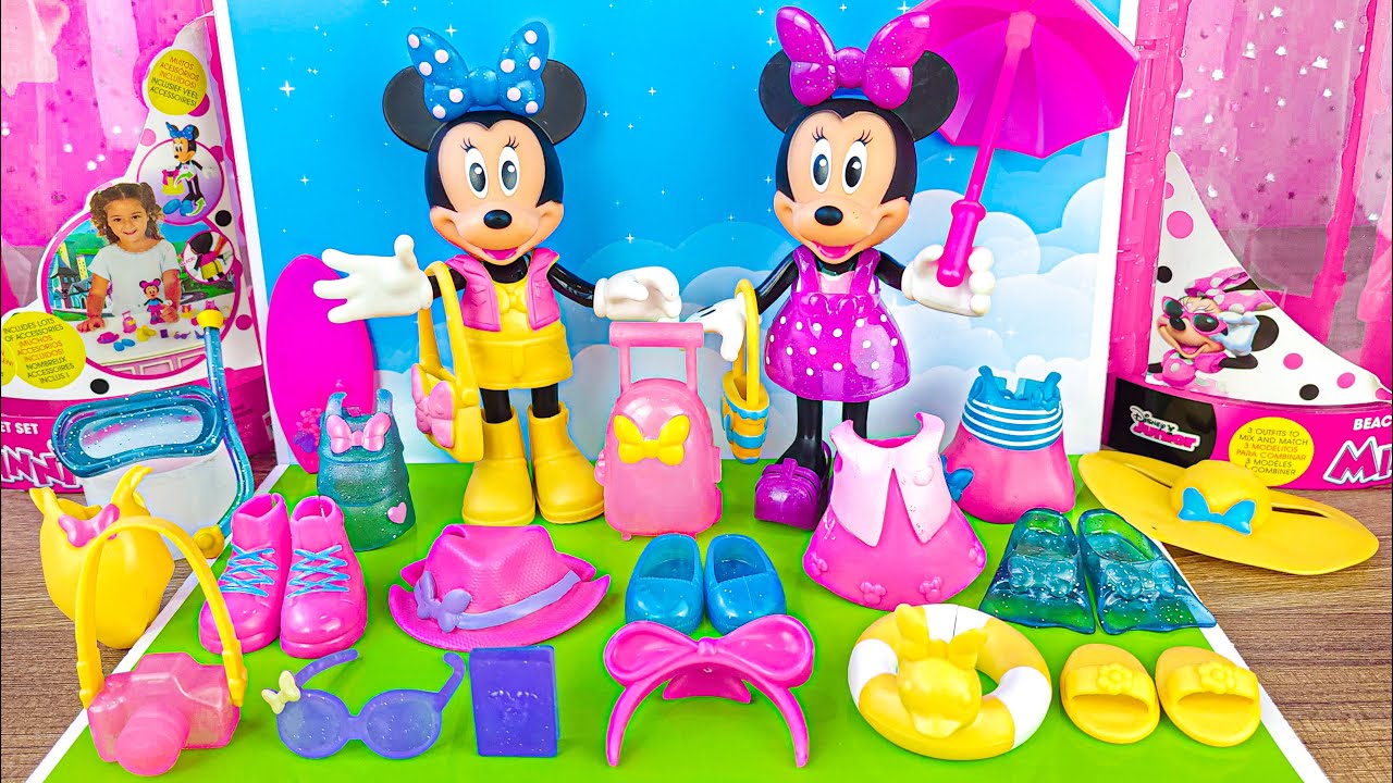 Satisfying with Unboxing Disney Minnie Mouse Toys Collection Review, Minnie Fashion Closet | ASMR