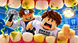 Sh*t, I got stuck in Disgusting Dentist Teeth🤢 #roblox #viral #escapeobby #robloxtrend #robloxobby screenshot 2
