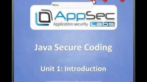 Course Tour: Java Secure Coding