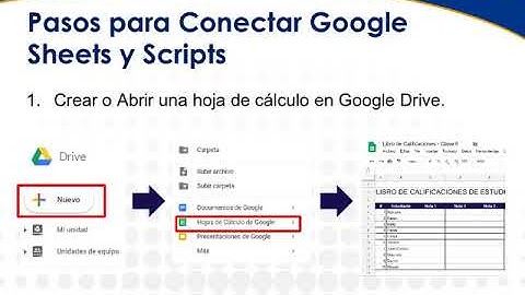 Clase 6.2 pasos para conectar sheets y scripts