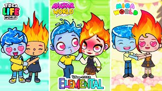 Вода и Огонь из "Элементарно" в Тока Бока, Avatar World, Miga World | Эмбер и Уэйд Toca Life World