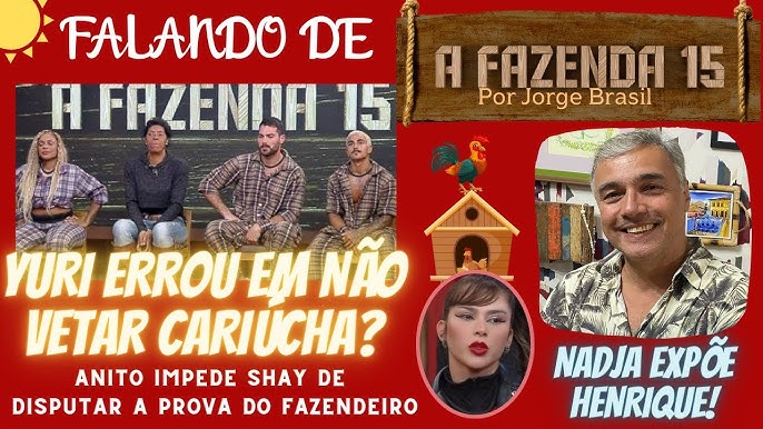 A Fazenda 15': Cariúcha, Fu, Shay e Yuri estão na Roça - POP10