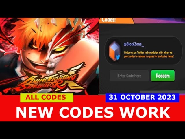 NEW UPDATE CODES* [🎃UPDATE 6!] Anime Fighting Simulator X ROBLOX, ALL  CODES