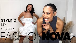 I DECIDED TO GIVE MY SISTER A FASHION NOVA MAKEOVER