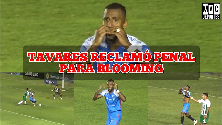 Jefferson Tavares reclamó penal para Blooming y terminó amonestado con tarjeta amarilla