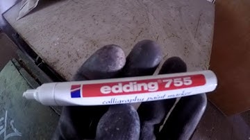 Edding 755 WHITE "Calligraphy" Test