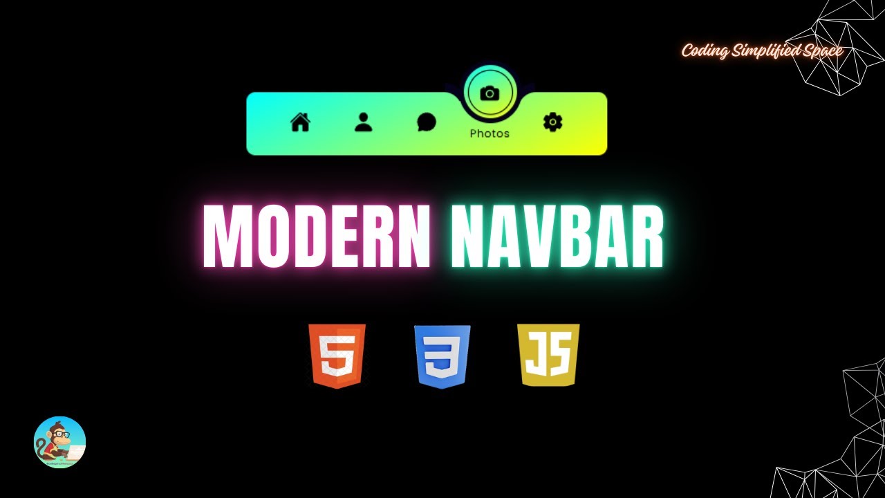 MODERN NAVBAR | HTML CSS & JS | TUTORIAL - YouTube