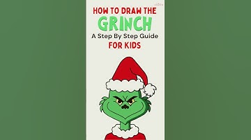 How to Draw "The Grinch" - A Step By Step Guide For Kids | Christmas Art For Kids