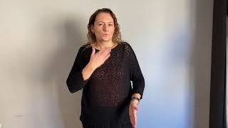 Video 23. The sign MÓWIĆ+NEG3,  “not keep a promise made to oneself.”
