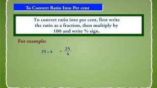 Covert Ratio Into a Percent