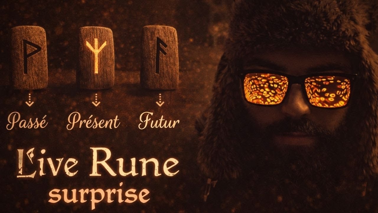 TIRAGE  3 RUNES 🔮 Passé Présent Futur - Rituel runique en LIVE