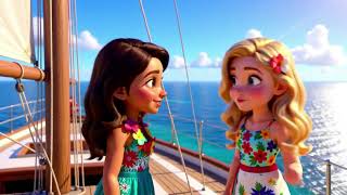 Claire & Patricia's Amazing Hawaii Adventure 🌺 | Beaches, Whales, Volcanoes  | 3D Animated Story