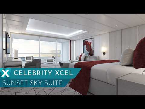 Celebrity Xcel Sunset Sky Suite walkthrough tour