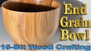 Does it end grain? How I turned a cherry wooden bowl on a lathe. #woodworking #wood #woodturning