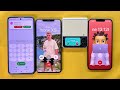 Incoming Call &amp; Timer IPhone 13, Poco x6, Samsung Z Flip3 vs iPhone xs max
