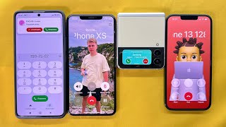 Incoming Call &amp; Timer IPhone 13, Poco x6, Samsung Z Flip3 vs iPhone xs max