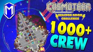 Upgrading The Ship, 1000 Crew - Let's Play Cosmoteer Reactor Room Challenge Modded Gameplay Ep 9