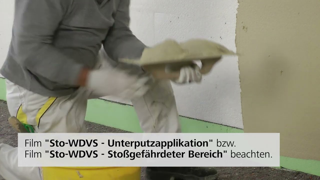 Sto-WDVS - Ausbildung eines fassadenbündigen Sockels