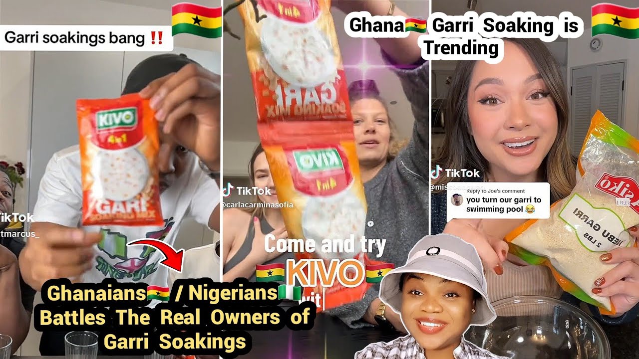 Ghana🇬🇭 Garri Soaking Is Trending As NG🇳🇬/GH🇬🇭 Battle the owners of Garri Soaking 