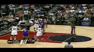 Kobe Bryant 2002-03: 36 points 7 assists vs Blazers
