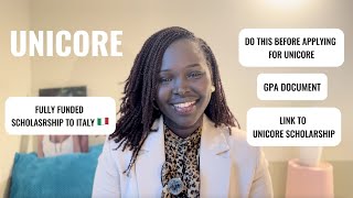 UNICORE Scholarship 2025: Step-by-Step Guide to Study in Italy for FREE