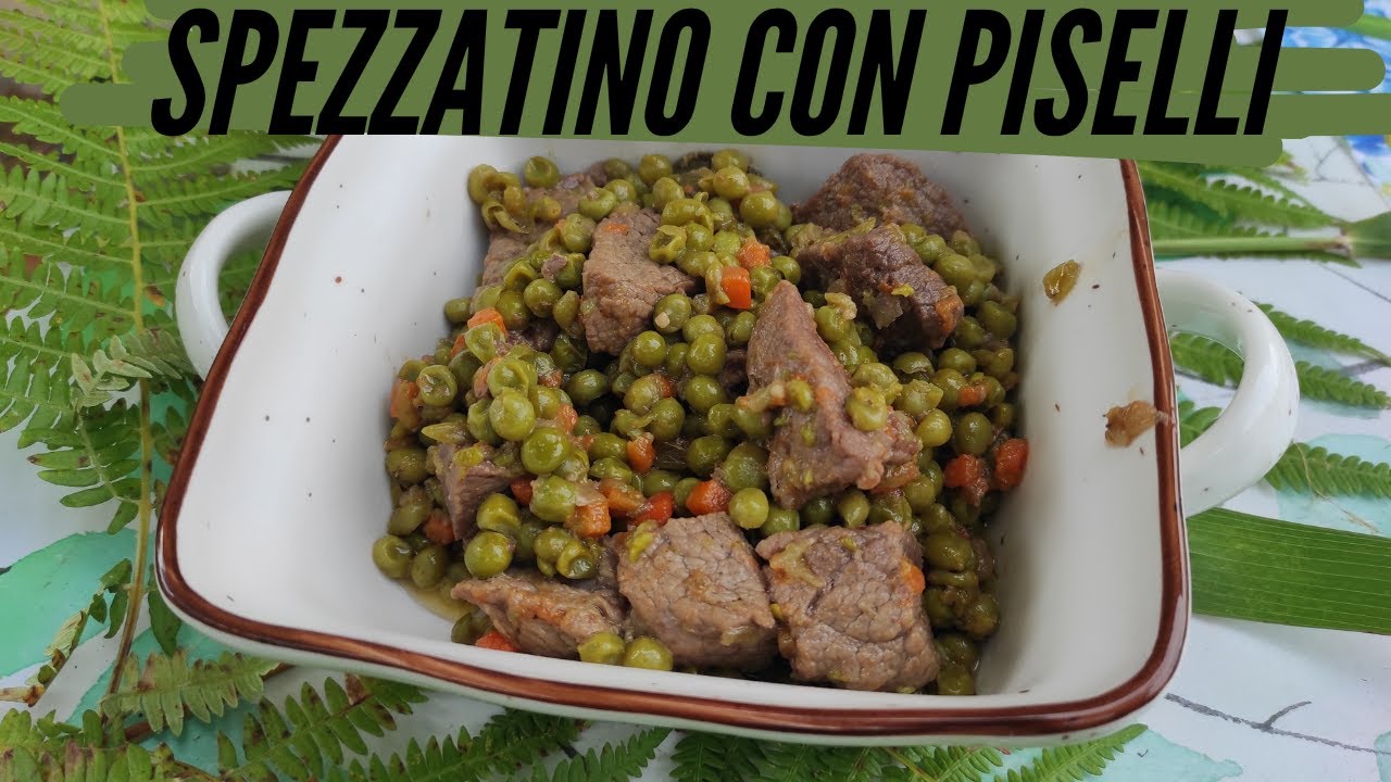 Spezzatino con piselli piatto unico salva cena pronto in 25 minuti cottura in pentola a pressione